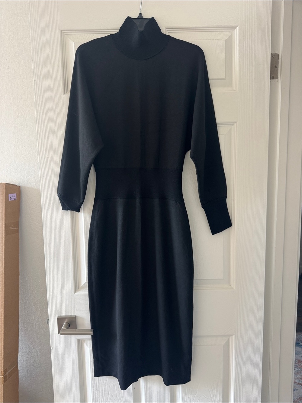 Theory Black Turtleneck Dress